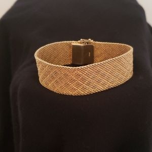 Vintage Monet Gold Mesh Bracelet